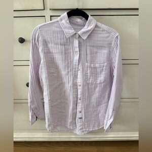 Rails light purple (lilac) Button-Up Shirt gauze size small